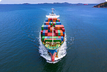 Container ship carrying ocean freight
